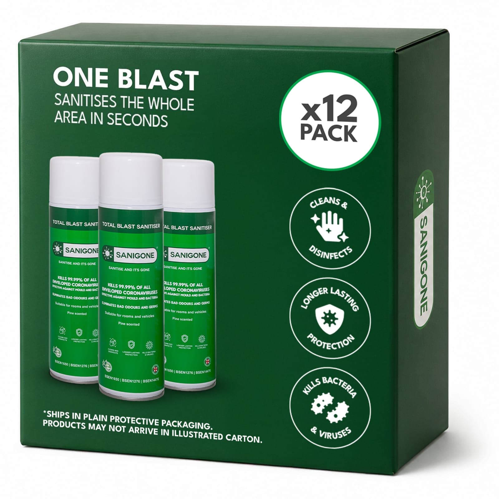 Sanigone Total Blast — case of 12 cans