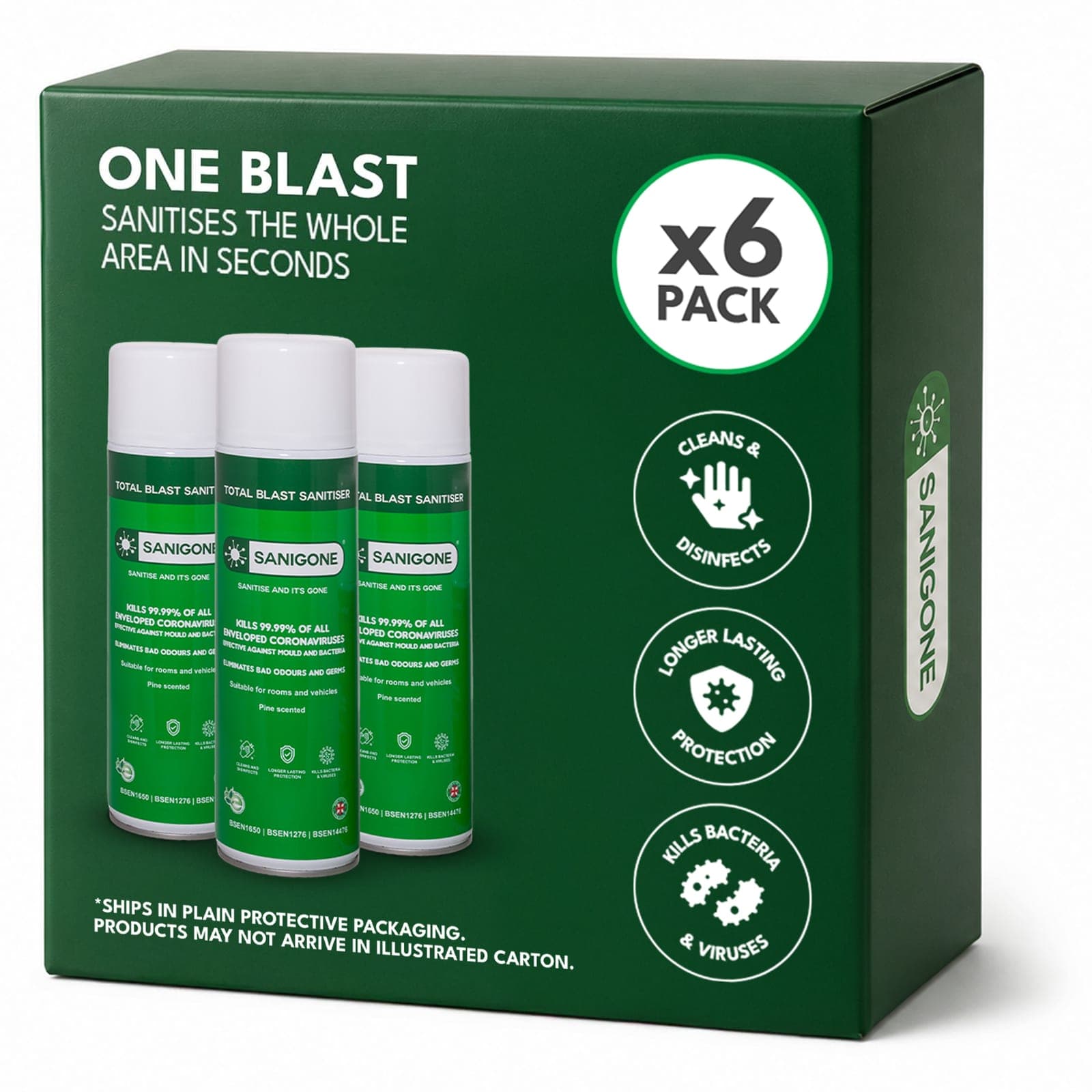Sanigone Total Blast — pack of 6 cans