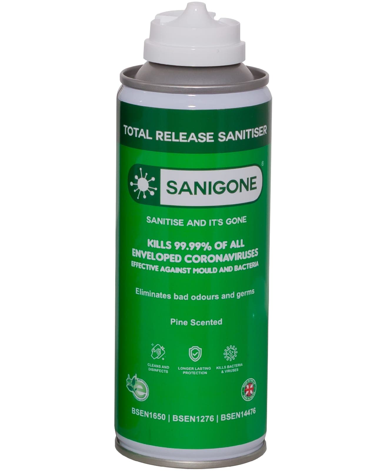 Sanigone Total Release room sanitiser 200ml can (single pack)