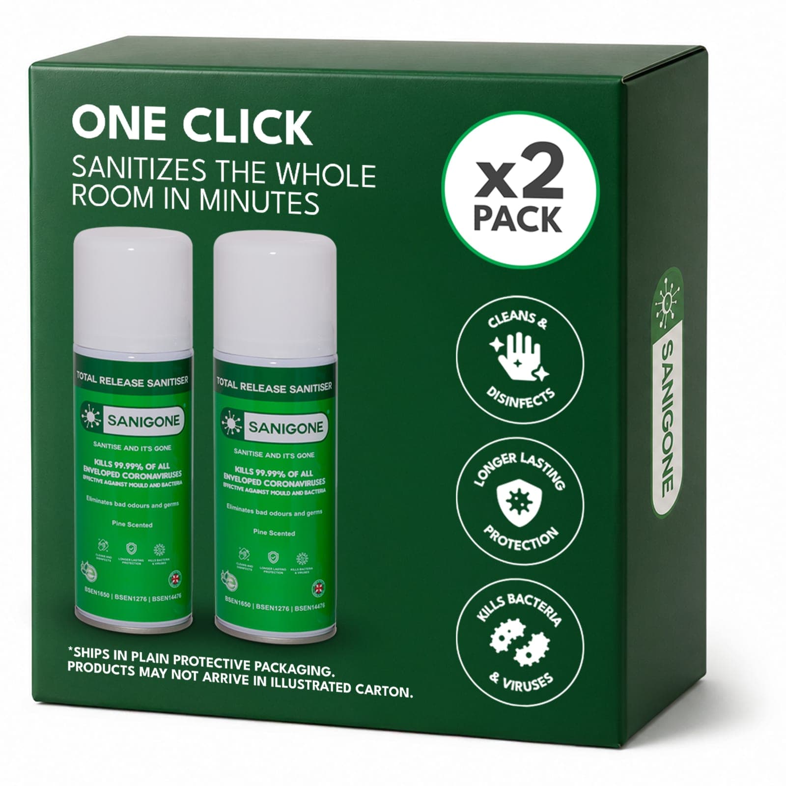 Sanigone Total Release — double pack of 2 cans